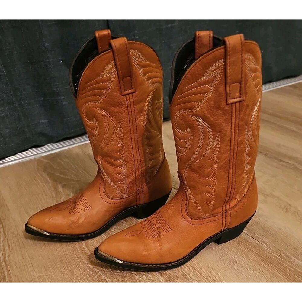Masterson RB7450 Womens Size 6.5 M Brown Leather Cowboy Western Boots - Picture 3 of 7